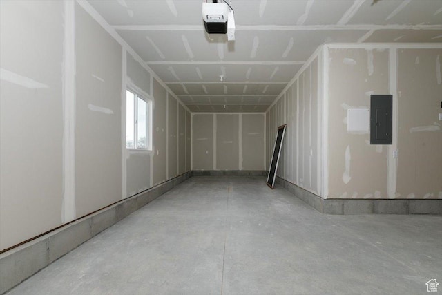 174 N 300 W, Preston, ID 83263 - garage featuring electric panel and a garage door opener