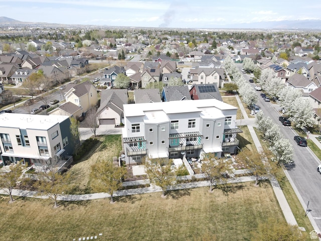 bird's eye view featuring a residential view