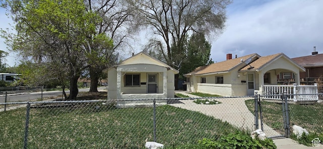 488 S 100 W, Price, UT 84501 - view of front of house featuring a gate, a porch, and stucco siding