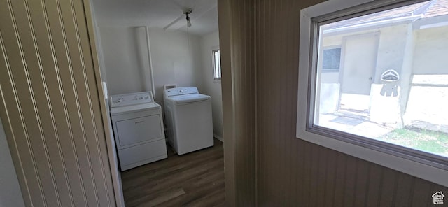 488 S 100 W, Price, UT 84501 - washroom featuring washer and dryer and dark wood-type flooring