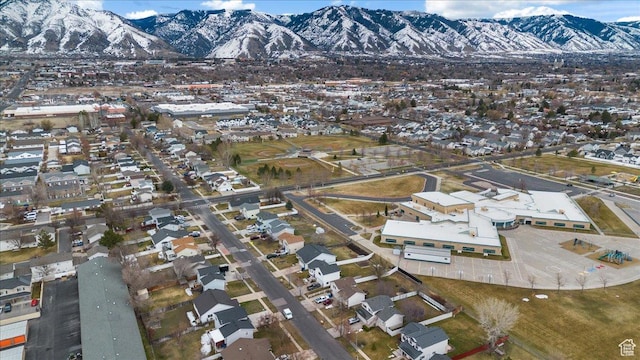 495 W 1330 N, Logan, UT 84341 - aerial overview of property's location with a mountain backdrop and nearby suburban area