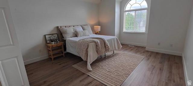 495 W 1330 N, Logan, UT 84341 - bedroom with wood finished floors and baseboards
