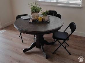 495 W 1330 N, Logan, UT 84341 - dining space with wood finished floors and baseboards