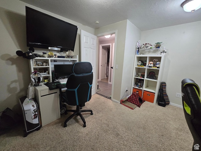 8894 S Sun Leaf Dr, West Jordan, UT 84088 - office area featuring light colored carpet and a textured ceiling
