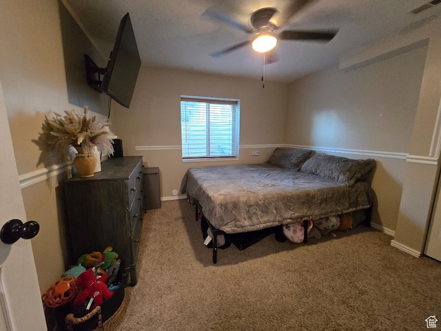 8894 S Sun Leaf Dr, West Jordan, UT 84088 - carpeted bedroom featuring a ceiling fan