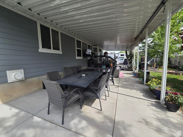 8894 S Sun Leaf Dr, West Jordan, UT 84088 - view of patio / terrace featuring outdoor dining area