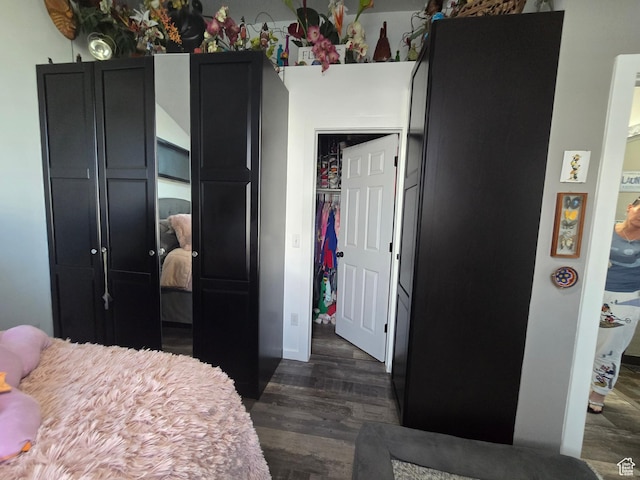 8894 S Sun Leaf Dr, West Jordan, UT 84088 - bedroom with dark wood finished floors