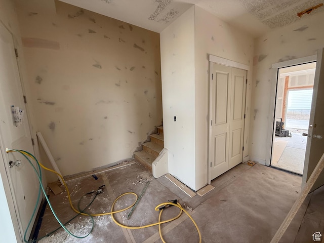 interior space featuring stairway