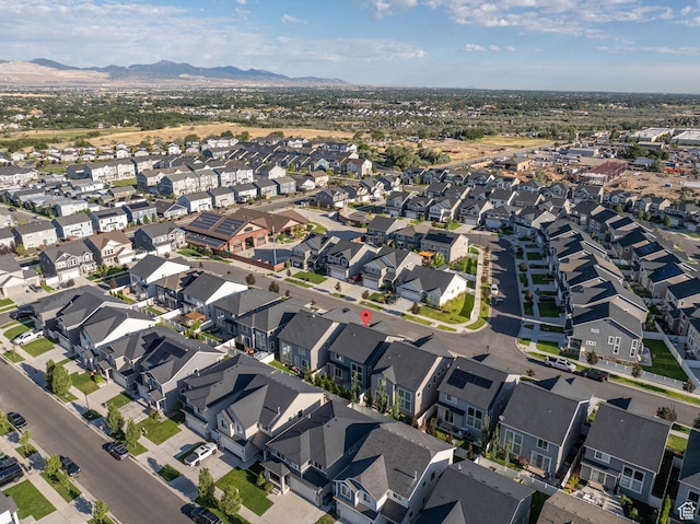 951 W Cushing Rd, Bluffdale, UT 84065 - birds eye view of property featuring a mountain view and a residential view