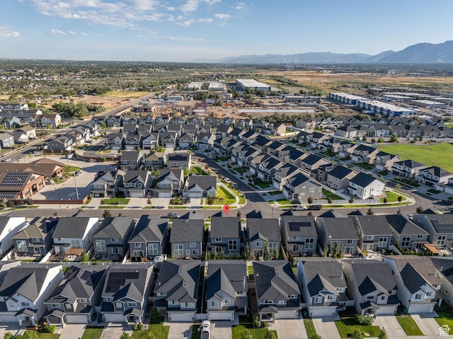 951 W Cushing Rd, Bluffdale, UT 84065 - bird's eye view featuring a residential view and a mountain view