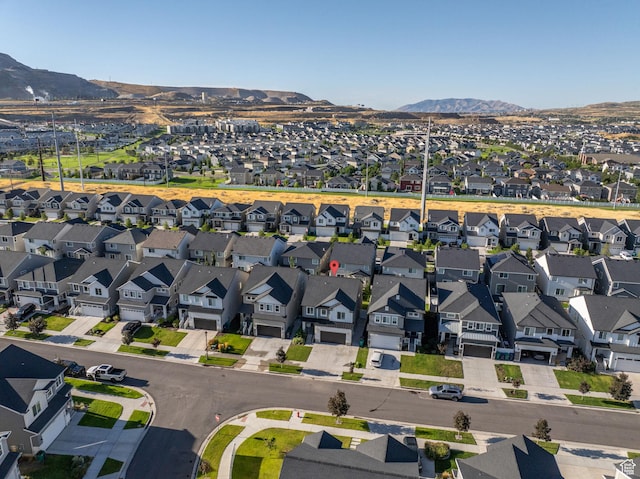 951 W Cushing Rd, Bluffdale, UT 84065 - birds eye view of property featuring a residential view and a mountain view