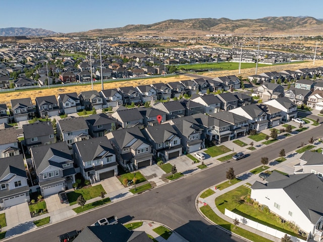 951 W Cushing Rd, Bluffdale, UT 84065 - aerial view featuring a mountain view and a residential view