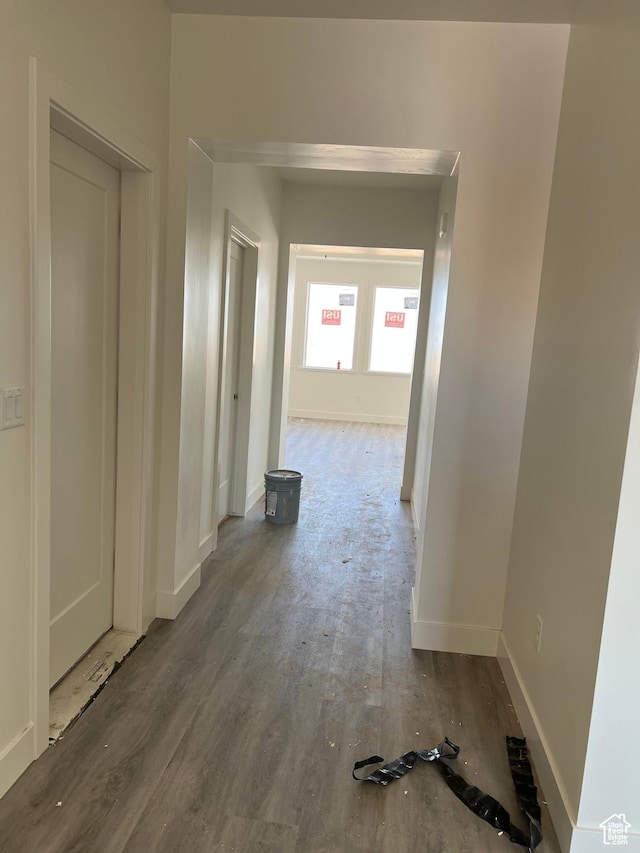 330 W Rosie Loop Unit 45E, Cedar City, UT 84720 - hall with wood finished floors and baseboards