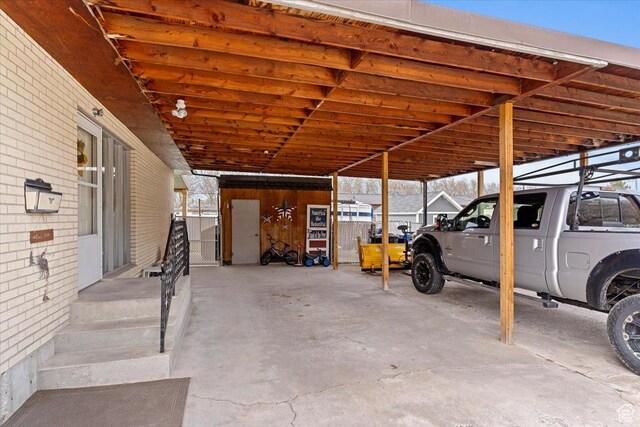 613 N 100 E, Brigham City, UT 84302 - view of parking / parking lot featuring a carport