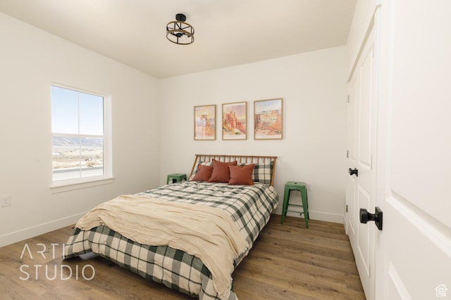 1283 S 500 W Unit 10, Manti, UT 84642 - bedroom featuring a closet, baseboards, and wood finished floors