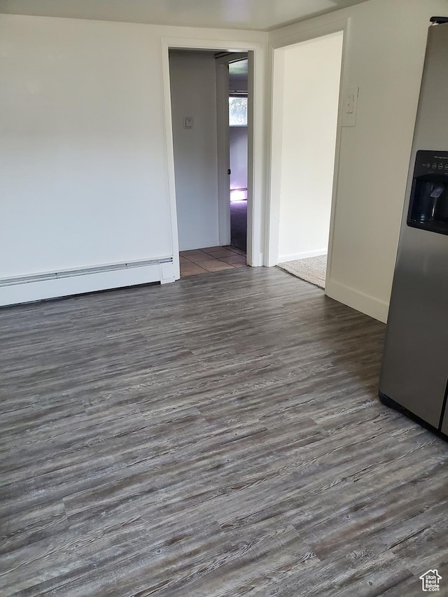 383 S 100 W, Price, UT 84501 - spare room with baseboard heating, wood finished floors, and baseboards