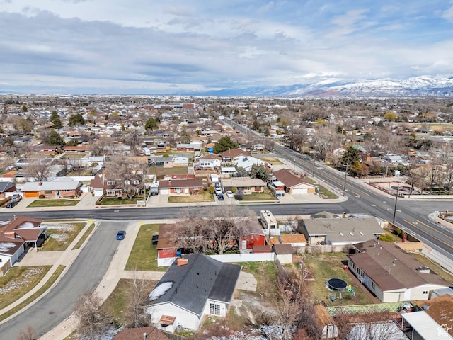 3981 S Kewanee Dr, West Valley City, UT 84120 - aerial view with a residential view and a mountain view