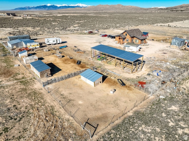 183 N Silver Sage Rd, Vernon, UT 84080 - birds eye view of property with a mountain view, a rural view, and a desert view