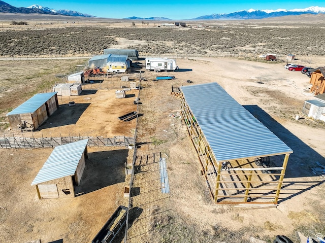183 N Silver Sage Rd, Vernon, UT 84080 - aerial view with a rural view, a mountain view, and a desert view