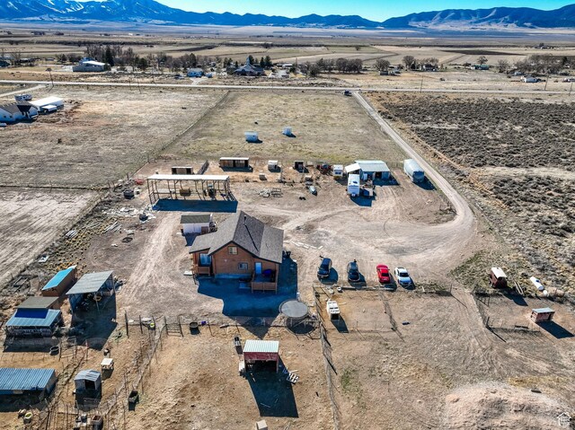183 N Silver Sage Rd, Vernon, UT 84080 - birds eye view of property with a rural view and a mountain view