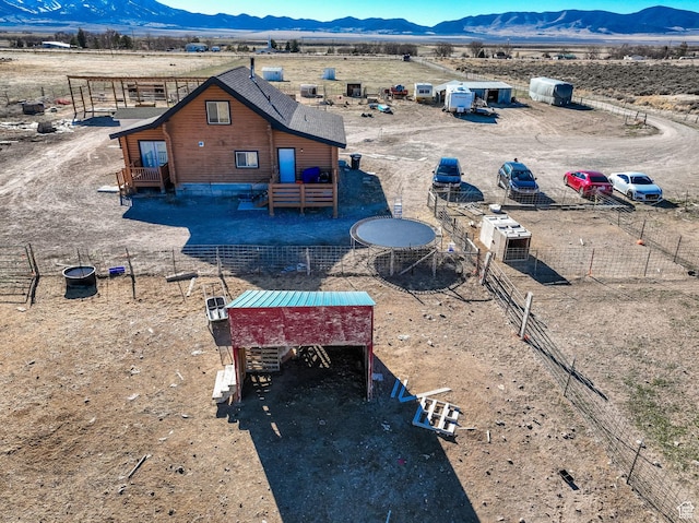 183 N Silver Sage Rd, Vernon, UT 84080 - rear view of house featuring a mountain view and fence