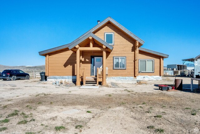 183 N Silver Sage Rd, Vernon, UT 84080 - view of front of house featuring log exterior