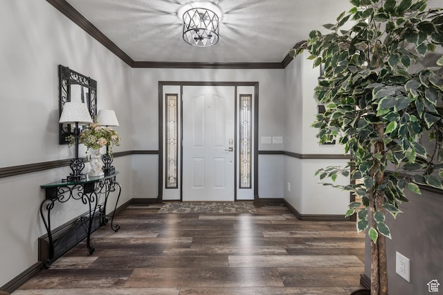 12381 S 3600 W, Riverton, UT 84065 - entrance foyer featuring baseboards, ornamental molding, and wood finished floors