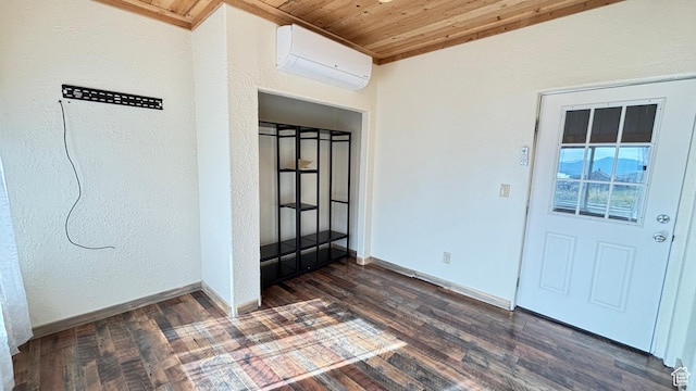 entrance to property with a wall unit AC