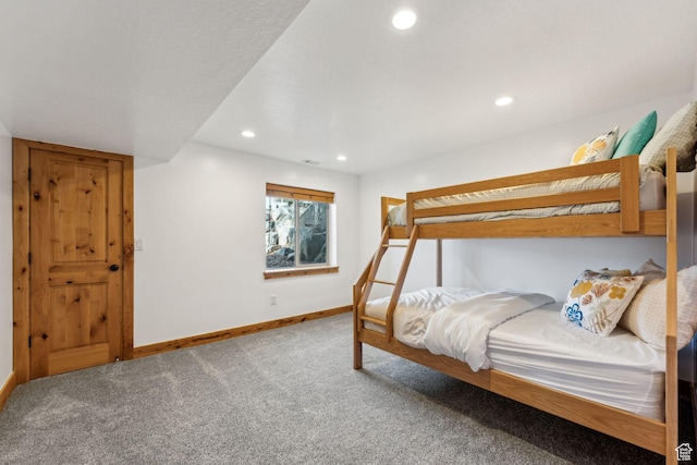 1101 E Stage Coach Run N, Morgan, UT 84050 - bedroom featuring carpet flooring, baseboards, and recessed lighting