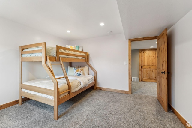1101 E Stage Coach Run N, Morgan, UT 84050 - carpeted bedroom featuring baseboards, visible vents, and recessed lighting