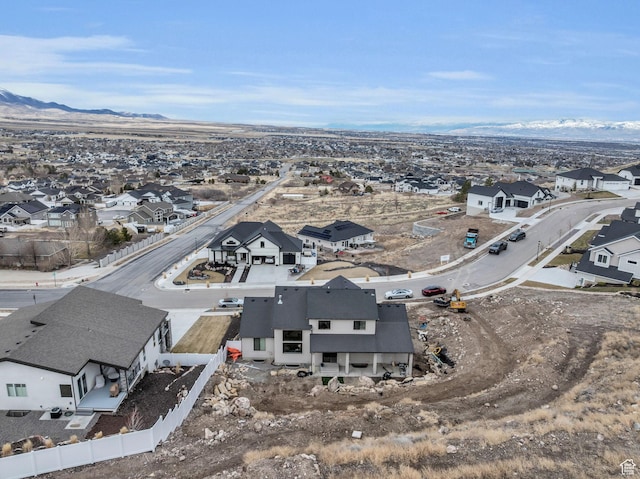 6579 W Bonnie Jean Ln Unit 12, Herriman, UT 84096 - drone / aerial view featuring a mountain view and a residential view