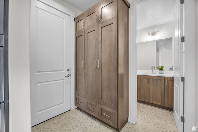 6579 W Bonnie Jean Ln Unit 12, Herriman, UT 84096 - interior space featuring speckled floor and vanity