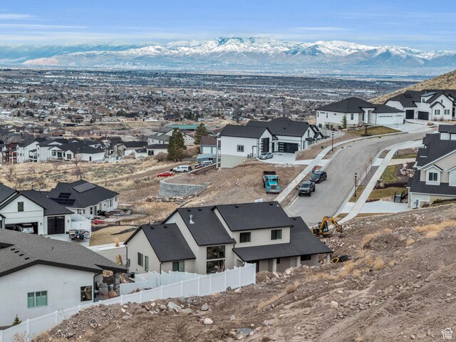 6579 W Bonnie Jean Ln Unit 12, Herriman, UT 84096 - birds eye view of property with a residential view and a mountain view