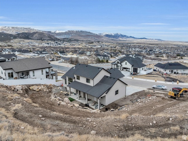 6579 W Bonnie Jean Ln Unit 12, Herriman, UT 84096 - birds eye view of property featuring a residential view and a mountain view
