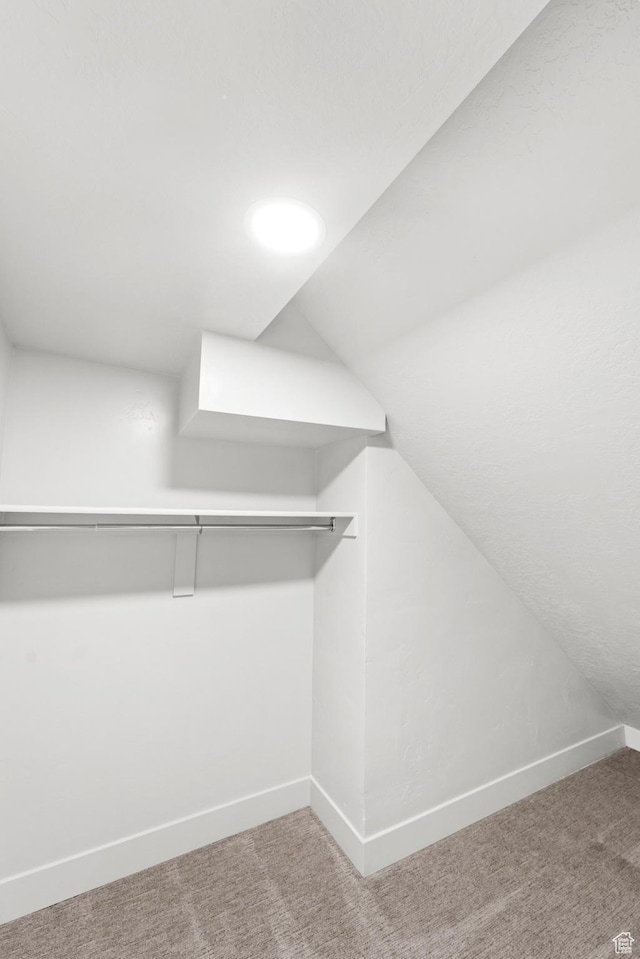 1585 S 2300 E, Salt Lake City, UT 84108 - walk in closet featuring vaulted ceiling and carpet floors