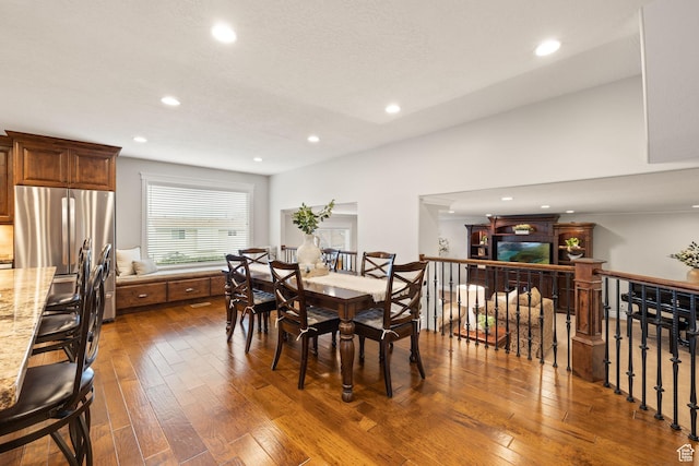 4721 W Country Club Dr, Highland, UT 84003 - dining space with wood-type flooring and recessed lighting
