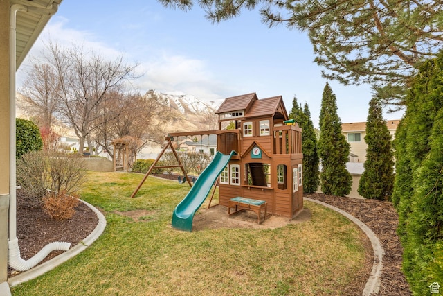 4721 W Country Club Dr, Highland, UT 84003 - view of jungle gym featuring a yard