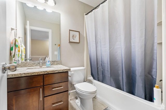 60 N 1100 W, Farmington, UT 84025 - full bathroom featuring toilet, shower / tub combo with curtain, vanity, and tile patterned flooring