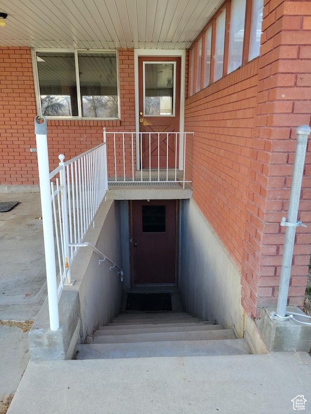view of stairs