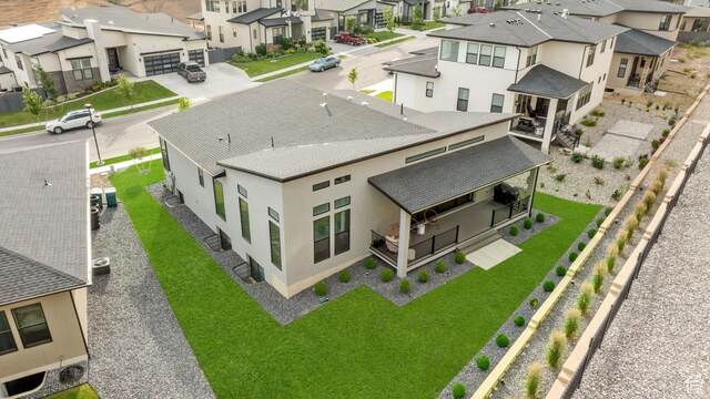 5516 N Valley View Rd, Lehi, UT 84043 - drone / aerial view featuring a residential view