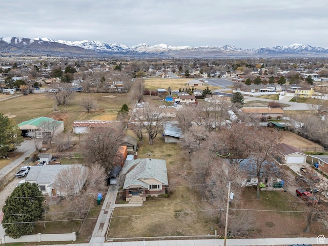 13496 S Redwood Rd, Riverton, UT 84065 - aerial view with a mountain view and a residential view