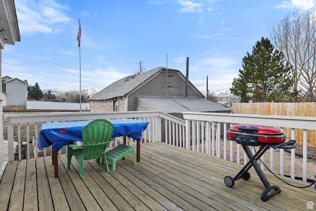 214 W 600 S, Heber City, UT 84032 - deck featuring area for grilling and fence