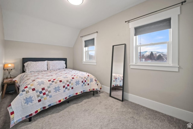 214 W 600 S, Heber City, UT 84032 - bedroom featuring baseboards, carpet flooring, and vaulted ceiling