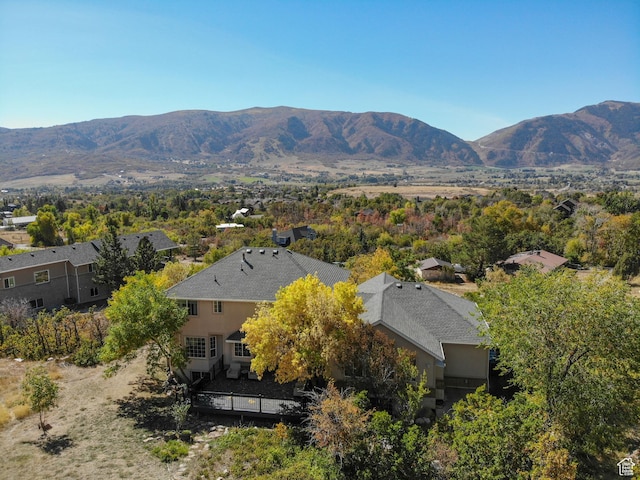 4216 N Wolf Creek Dr, Eden, UT 84310 - drone / aerial view with a mountain view