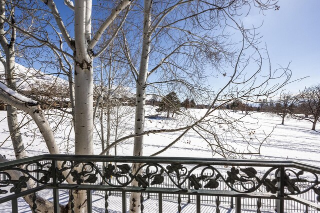 2726 E Wasatch Dr Unit 18, Salt Lake City, UT 84108 - view of snow covered back of property
