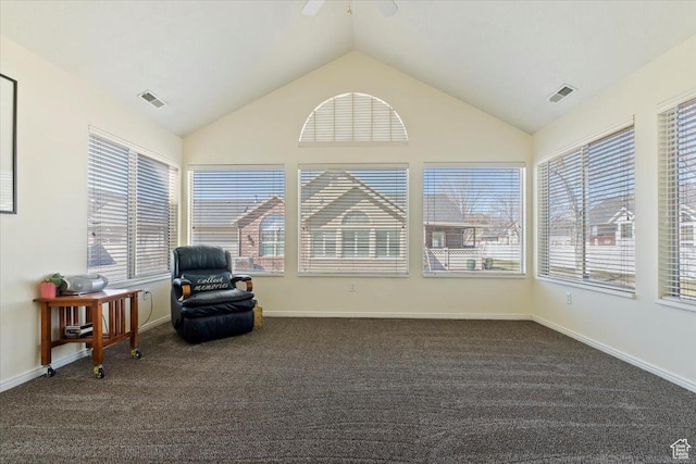 518 W 300 S Unit C, Springville, UT 84663 - living area with plenty of natural light, visible vents, and a ceiling fan