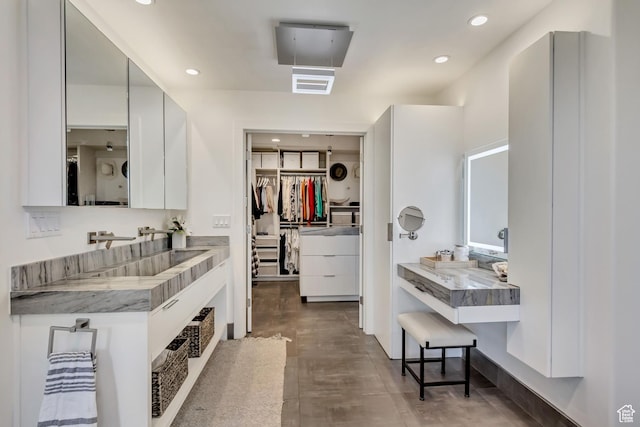 1448 E 155 S, Lindon, UT 84042 - full bathroom with a spacious closet, vanity, and recessed lighting