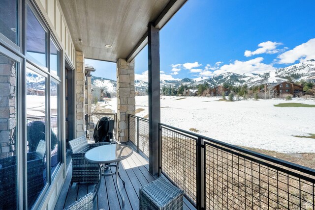 3793 Blackstone Dr Unit 2F, Park City, UT 84098 - snow covered back of property featuring a mountain view