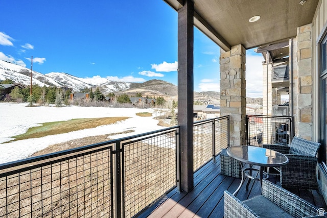 3793 Blackstone Dr Unit 2F, Park City, UT 84098 - balcony featuring a mountain view
