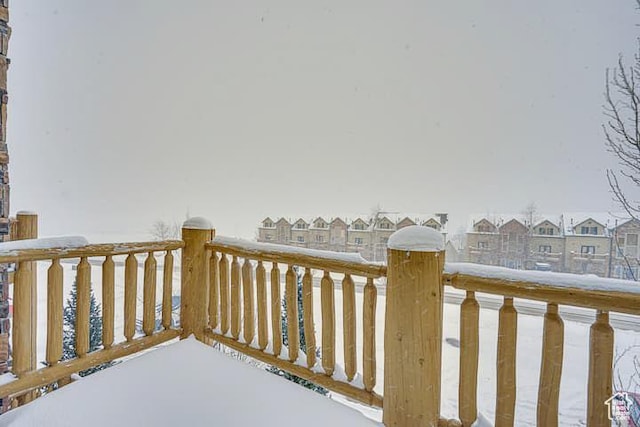 3518 N Moose Hollow Dr, Eden, UT 84310 - snowy yard with a residential view